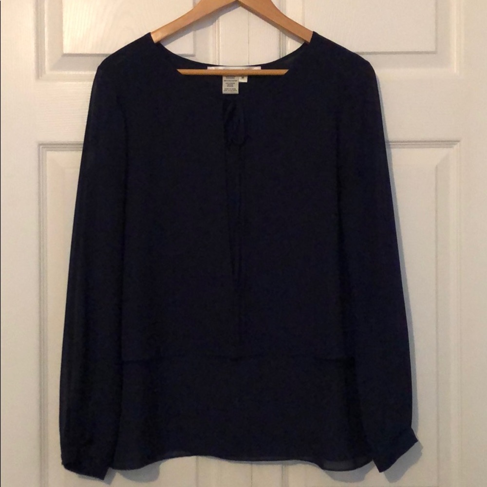 Max Studio...Dark blue blouse/ Medium (1)